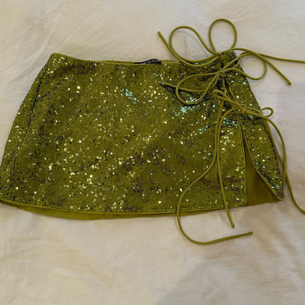 Sequin mini skirt